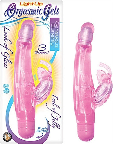 Orgasmic Gels Light Up Sensuous Butterfly - Pink