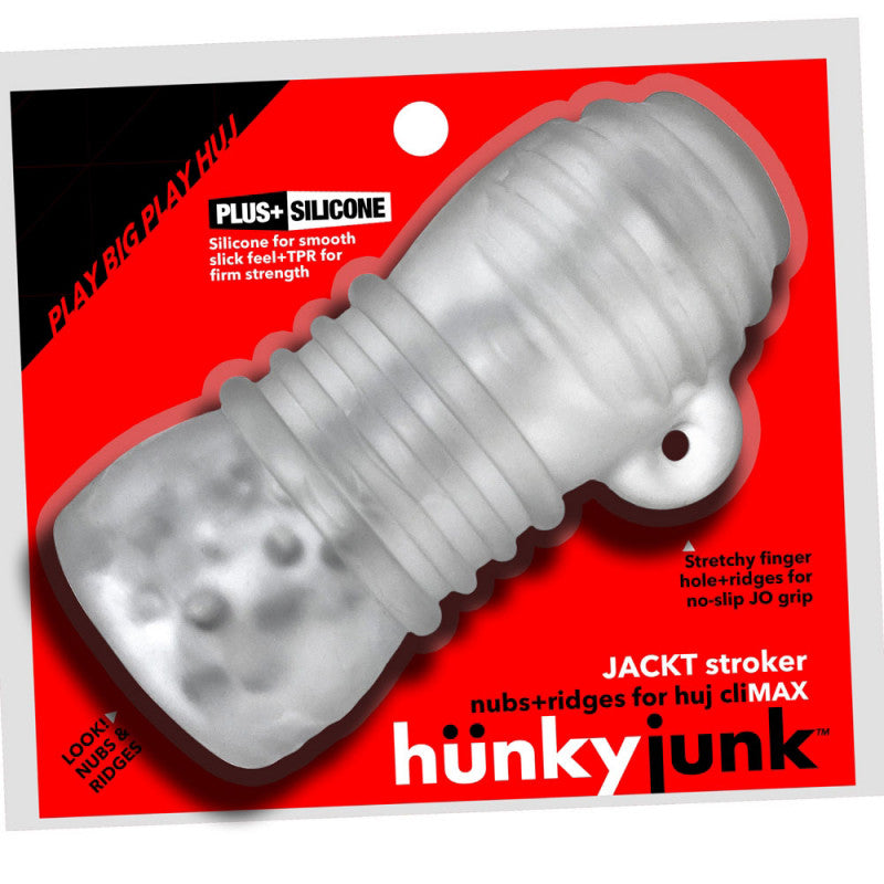 Jackt Stroker – Clear Ice Textured Male Masturbator