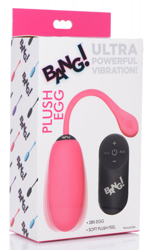 28X Plush Egg & Remote – Wireless Vibration Bliss