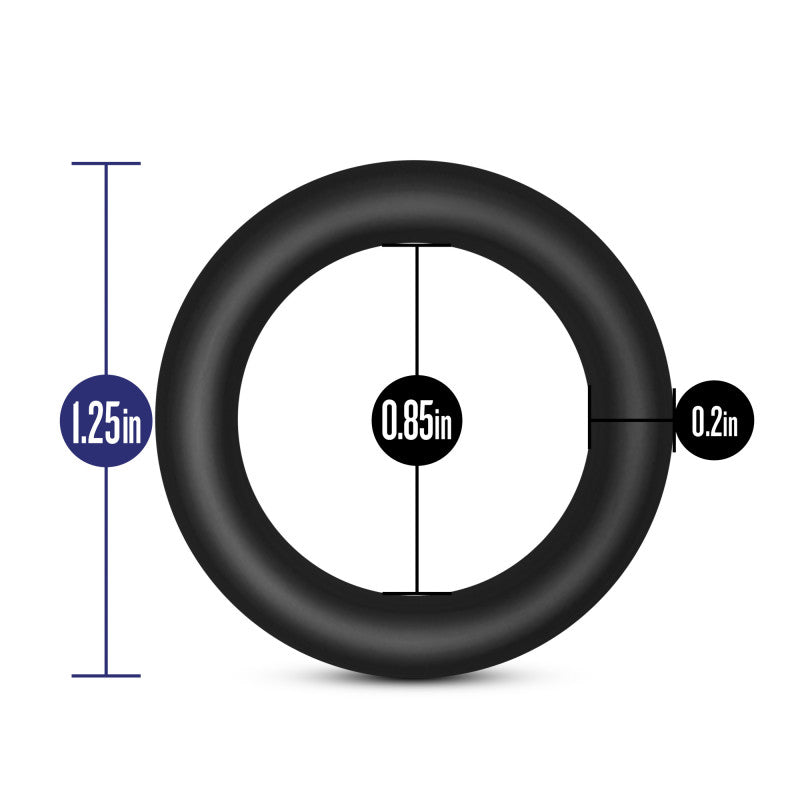 Performance - Vs2 Pure Premium Silicone  Rings - Small - Black