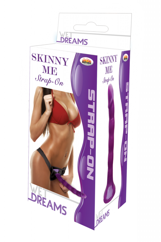 Wet Dreams Skinny Me Strap-on - Purple - SomethingSexyPlanet Wet Dreams Skinny Me Strap-on - Purple - SomethingSexyPlanet