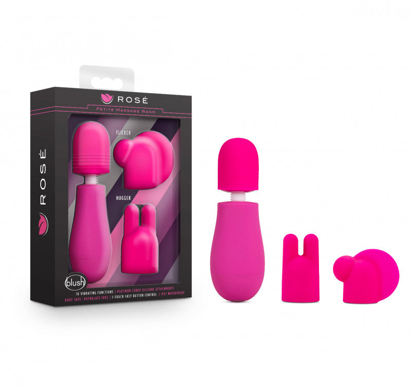 Rose - Petite Massage Wand - Pink