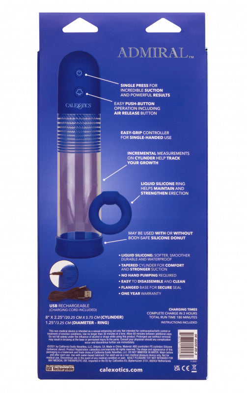 Admiral Rechargeable Rock  Pump Kit -Blue