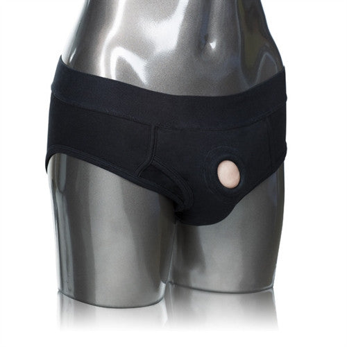 Packer Gear Black Brief Harness - Large-Extra Large