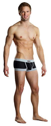 Sport Short Athletic Mesh - Black and Grey - Extra Large