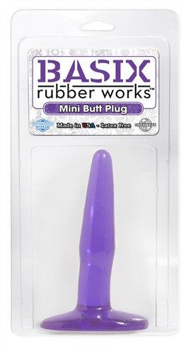 Basix Mini Butt Plug Purple