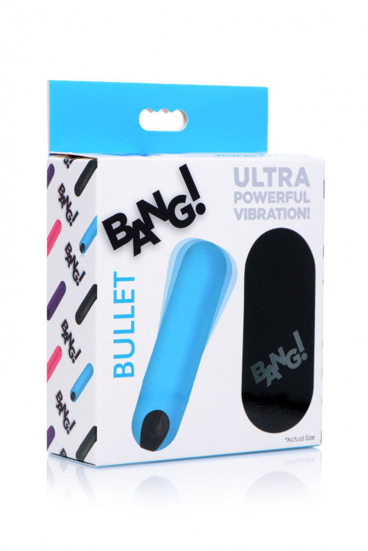 Vibrating Bullet With Remote Control - Blue