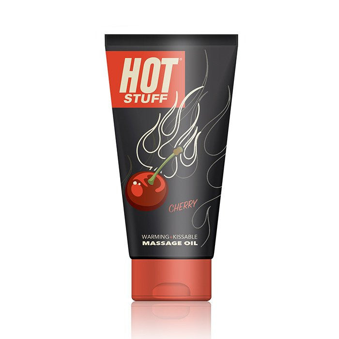 Hot Stuff Warming Massage Oil - Cherry - 6 Fl. Oz. Tube