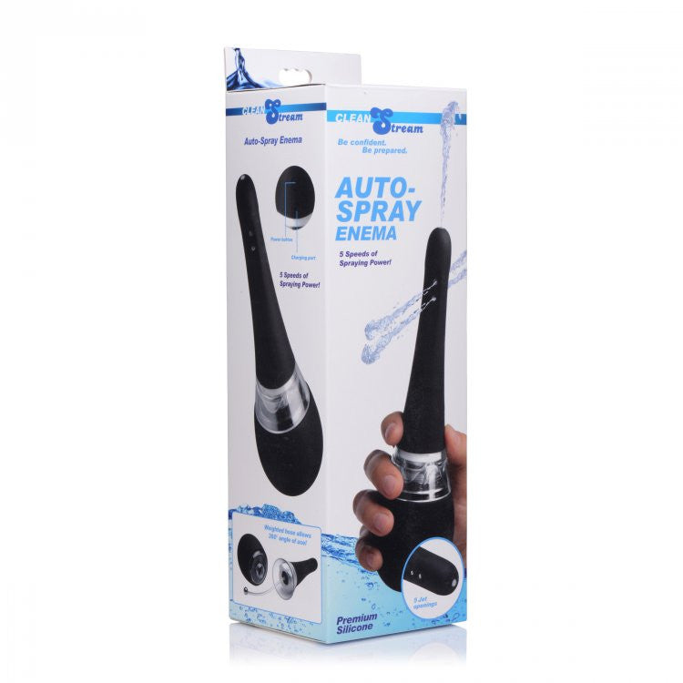 Electric Auto-Spray Enema Bulb - Black