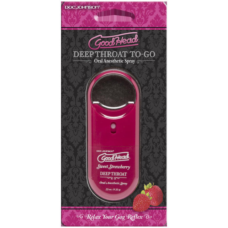 Goodhead to Go Deep Throat Spray - Sweet Strawberry