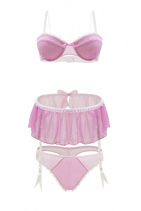 Pink Lady 3 Piece Set - Strawberry Cream - 1x2x