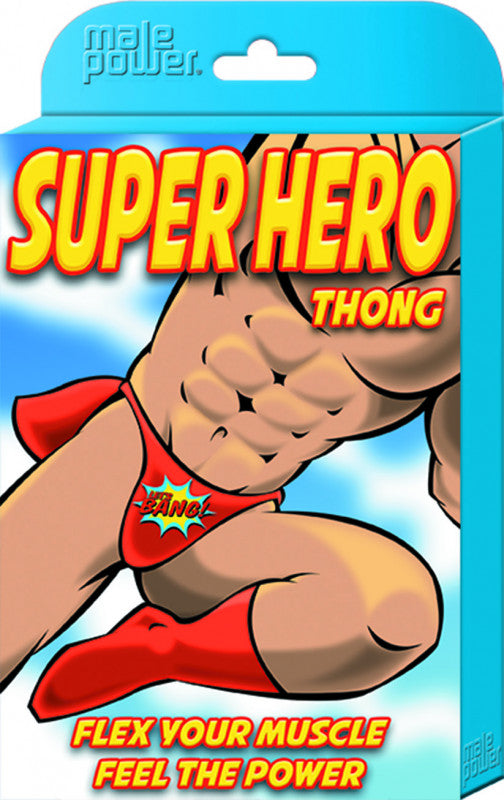 Super Hero Thong - One Size - Red