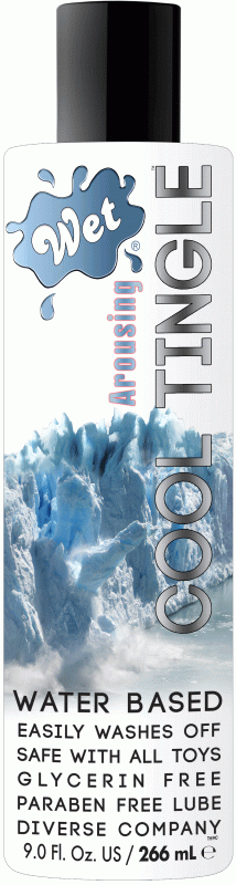 Wet Cool Tingle Water Based Lubricant  - 9.0 Fl Oz