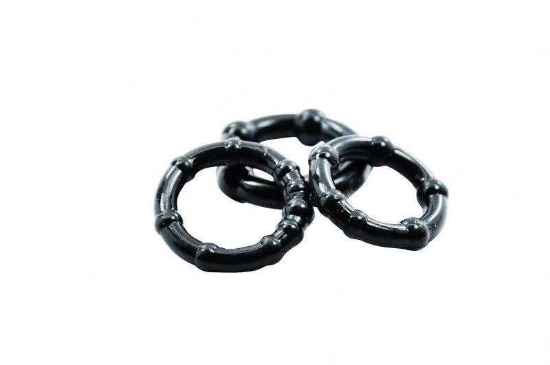 Ring Combo Beaded - Black