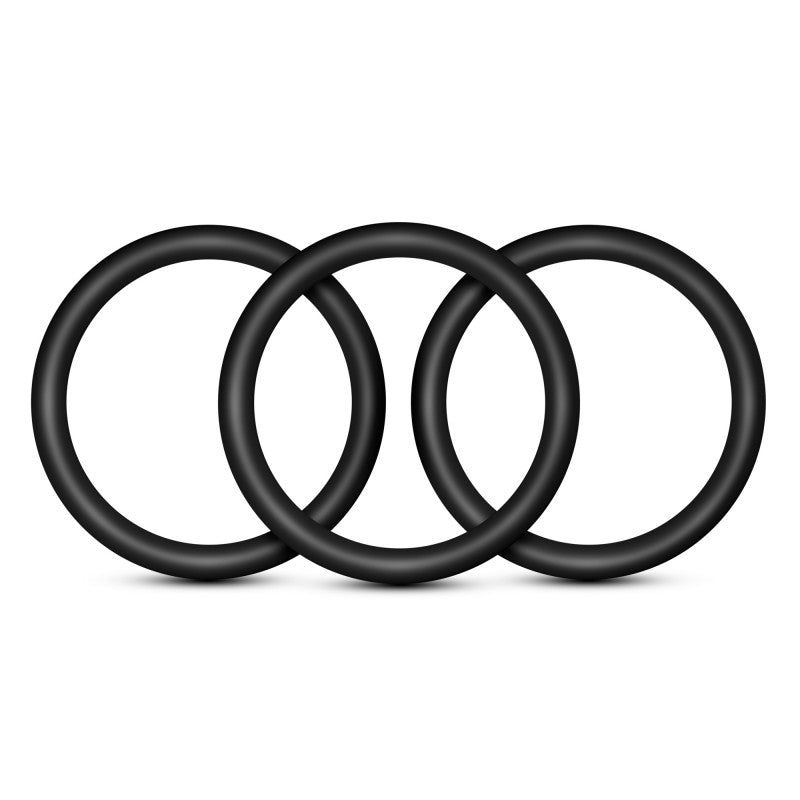 Performance - Vs3 Pure Premium Silicone   Rings - Large - Black