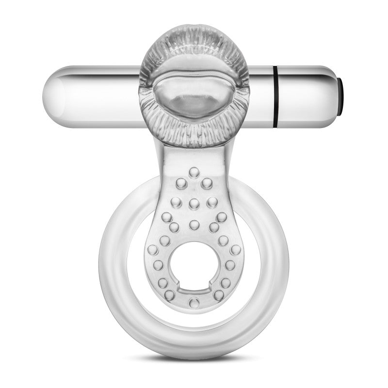 Stay  - 10 Function Vibrating Tongue Ring - Clear
