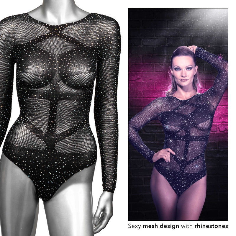 how to make your iphone vibrate on silent mode Radiance Long Sleeve Body Suit - One Size - Black