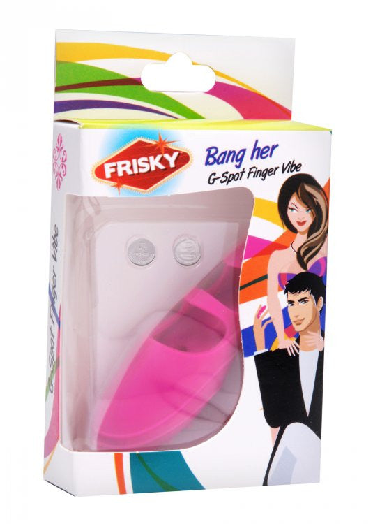 Silicone G-Spot Finger Vibe Pink