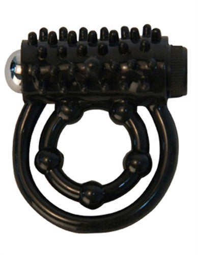 Vibrating Double C Ring - Black