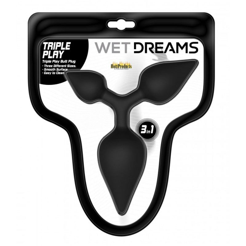 Wet Dreams Triple Play Ninja Butt Plug