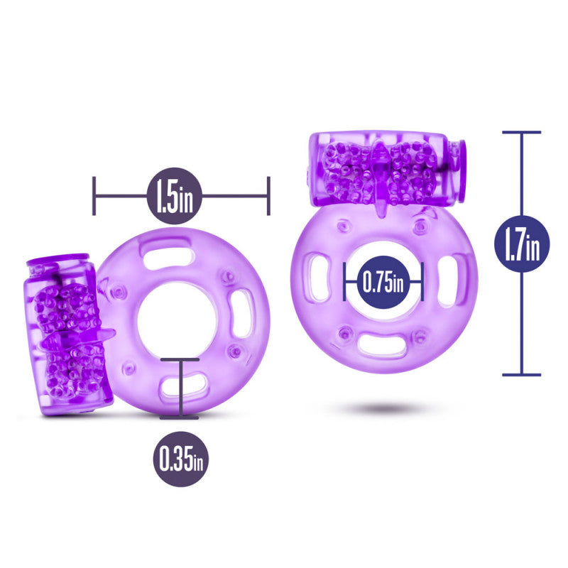 Stay Hard - Vibrating Cock Rings - 2 Pack - Purple