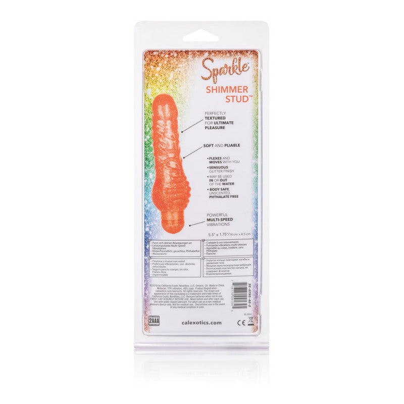Sparkle Shimmer Stud - Orange