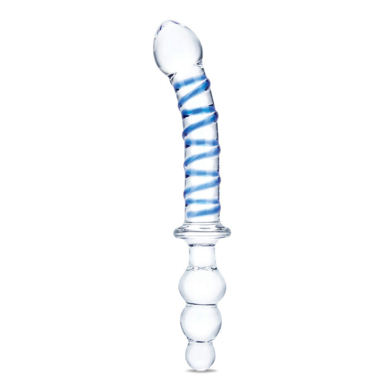 10 Inch Twister Dual-Ended  - Clear/blue