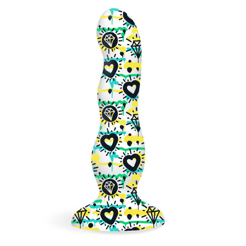 Collage - Diamonds and Hearts - Curvy Silicone