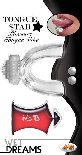 Tongue Star Tongue Vibe - Clear with 10 ml Liquor Lube