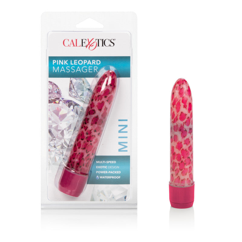 Houstons Pink Leopard Massager 4.5in