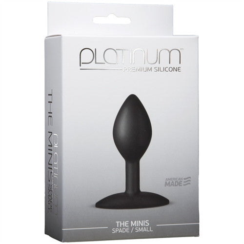 Platinum Premium Silicone - the Mini's - Spade Small - Black
