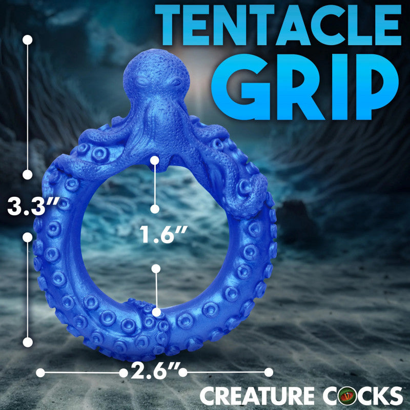 Poseidon's Octo-Ring Silicone  Ring - Blue