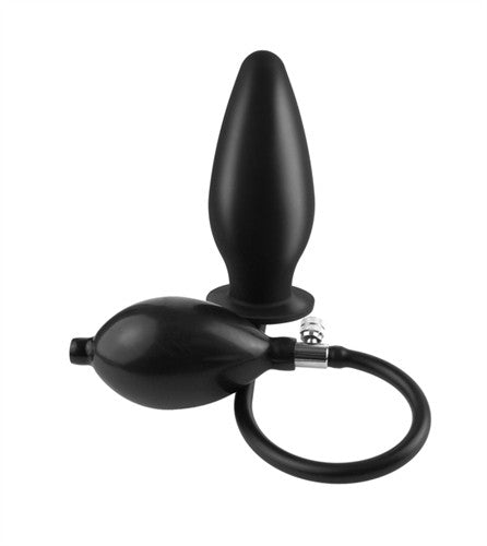 Anal Fantasy Collection Inflatable Silicone Plug - Black