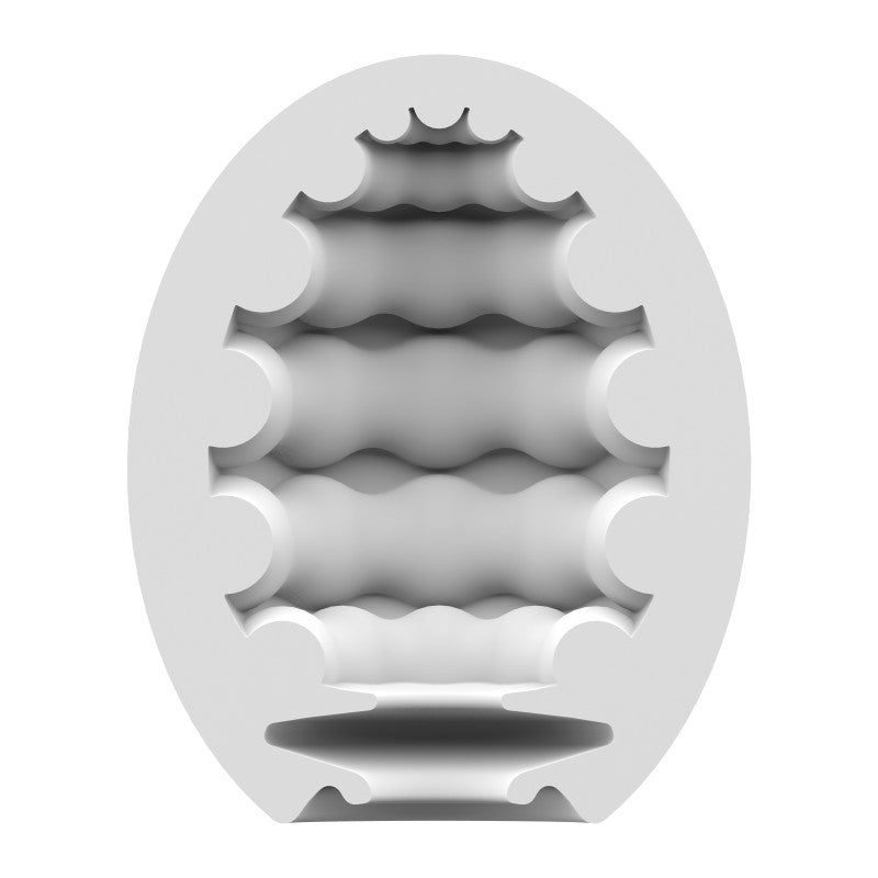 3 Pc Set Masturbator Egg - Riffle - Light Green