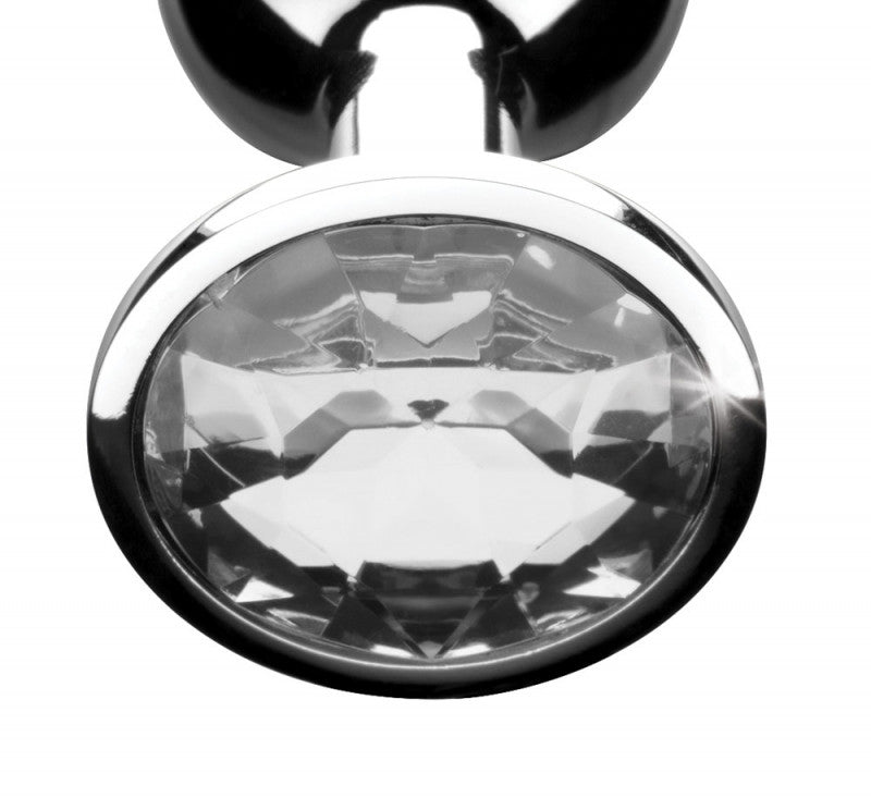 Clear Gem Anal Plug - Medium