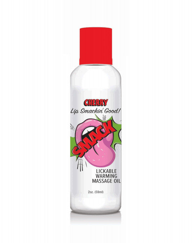 Smack Warming and Lickable Massage Oil - Cherry 2  Oz