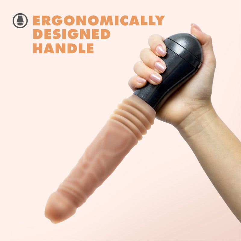 Dr. Skin Silicone - Dr. Knight - Thrusting  Gyrating Vibrating  - Beige