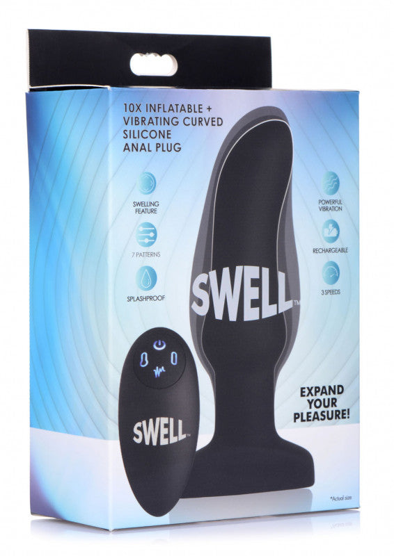 World's 1st Remote Control Inflatable Curved 10x Anal Plug