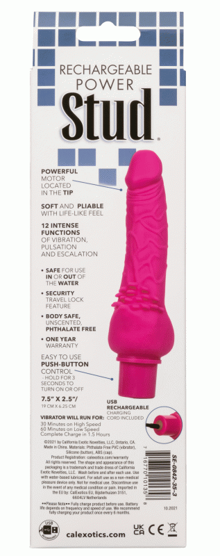 Rechargeable Power Stud errific - Pink