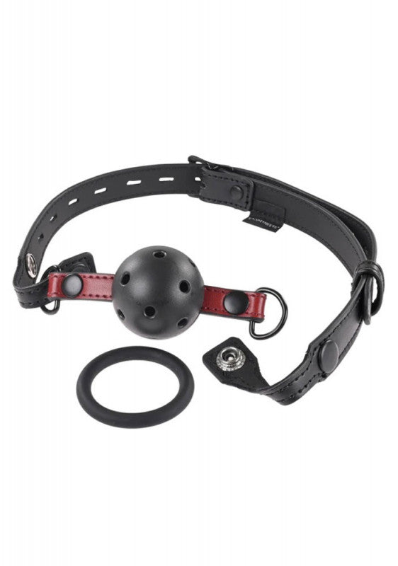 Saffron Interchangeable Gag - Black/red  Black/red