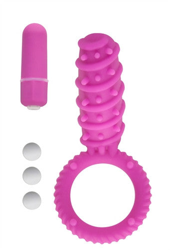 Simply Silicone 10x Love Button Ring - Pink