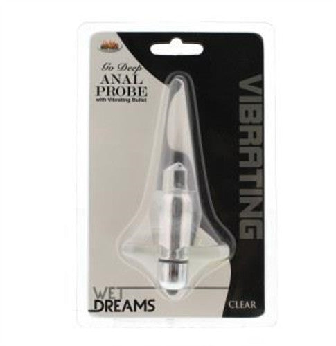 Wet Dreams Go Deep Anal Probe With Vibrating Bullet - Clear