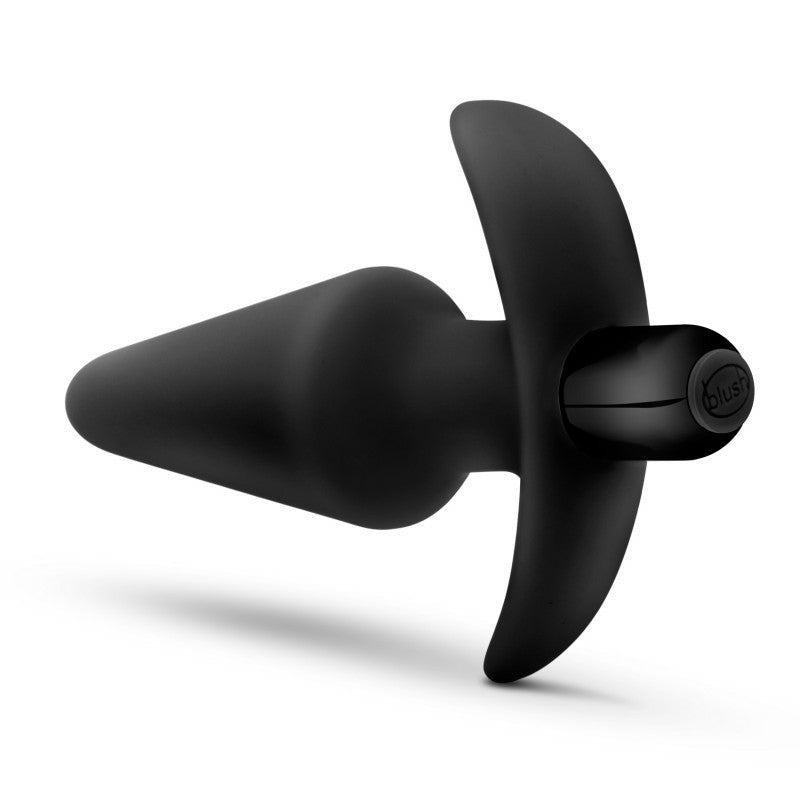 Anal Adventures Platinum - Silicone Vibrating Plug - Black