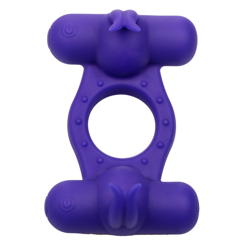 Silicone Rechargeable Triple Orgasm -  Purple