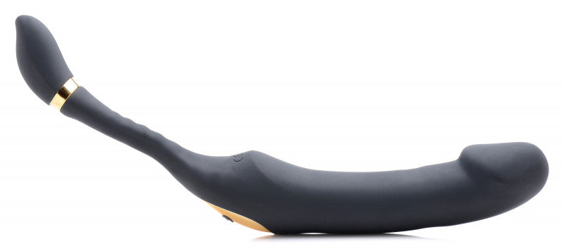 10x Pleasure Pose Come Hither Silicone Vibe With Poseable  Stim