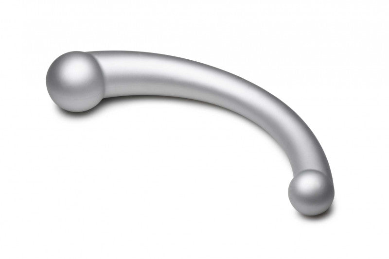 10x Vibra-Crescent Silicone Dual Ended  -  Silver