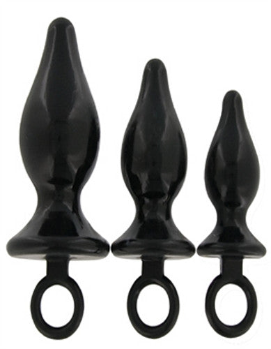 Anal Pacifiers Set of 3 - Black