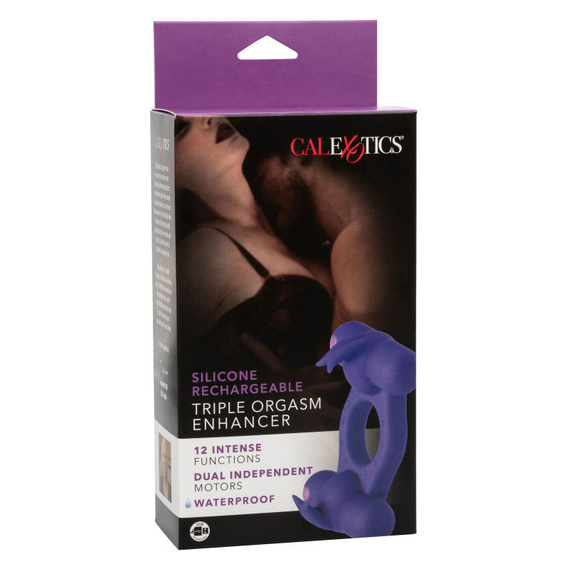Silicone Rechargeable Triple Orgasm -  Purple
