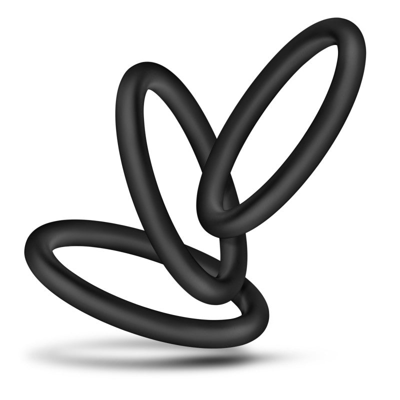 Performance - Vs3 Pure Premium Silicone   Rings - Large - Black