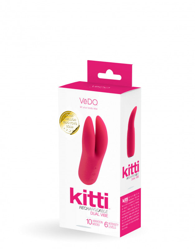 Kitti Rechargeable Dual Vibe - Foxy Pink
